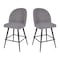 Flash Furniture 2PK 26" Gray Faux Linen Armless Counter Stool AY-1026H-26-GYFAB-GG - alternate 7